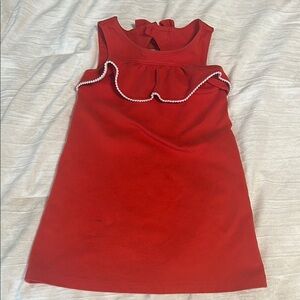 Janie and Jack Red Ruffled Sheath Dress